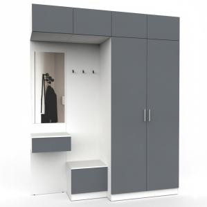 Набор мебели для прихожей "Марсель-262" МР 01-262 В2490 Ш2000 Г580 (ЛД.. Набор мебели для прихожей "Марсель-262" МР 01-262 В2490 Ш2000 Г580 (ЛД..